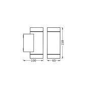 OSRAM utomhusvägglampa ENDURA CLASSIC ITYS, mörkgrå IP65