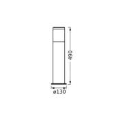 OSRAM sockellampa ENDURA CLASSIC EBRO, mörkgrå 49 cm IP44