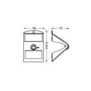 OSRAM LED-solcellsvägglampa ENDURA FLOOD BUTTERFLY 1,5W Sensor