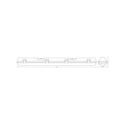OSRAM LED-våtrumslampa SUBMARINE, 126 cm 15 W grå IP65
