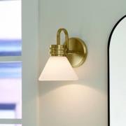 KICHLER Vägglampa Farum 1, bronsfärgad, stål, glas, G9