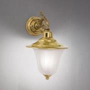 ORION Utomhusvägglampa Yard, mässing, satinering, E27, IP43