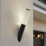 Lindby utomhusvägglampa Gavros, 45 cm, svart, aluminium