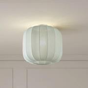 Lindby Helin taklampa, blå, tyg, Ø 35 cm