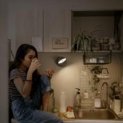 OSRAM LED-batteridriven vägglampa NIGHTLUX CONE, svart, touchdim