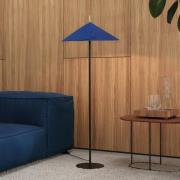 OSRAM golvlampa Decor Flip, blå, filt, E14, justerbar
