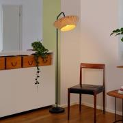 OSRAM golvlampa Decor Stripes, beige, textil, E14