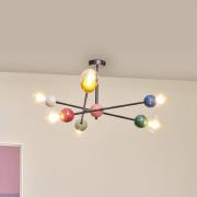 OSRAM taklampa Decor Bubble, 6 lampor, stål, färgglad, E27