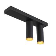 LOOM DESIGN LED-takspotlight X-Beam, 2 lampor, svart