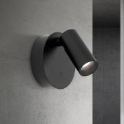 ORION LED-väggstrålare Luxy, svart, aluminium, CCT, dimbar