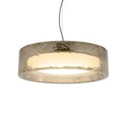 MARSET LED-hänglampa Ringo, Ø 90 cm, rökgrå, plast