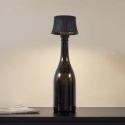 Lindby LED-bordslampa Linor, svart, USB, touchdimmer