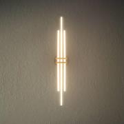 Briloner LED-taklampa Tinka, träfärgad/svart, längd 98 cm