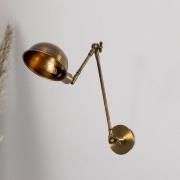 Opviq Vägglampa Sivani 6239, antikmässing, justerbar, E27