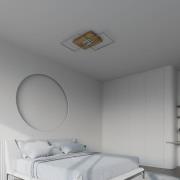 Elobra LED-taklampa Inka S, längd 50 cm, ljust trä, dimbar