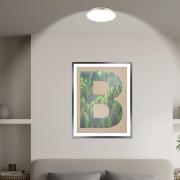 Briloner LED-taklampa Kaida nickel matt, Ø 30 cm, energiklass A, 4 000...