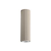 SOLLUX LIGHTING Carbon taklampa, beige, höjd 20 cm, aluminium