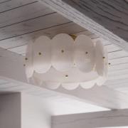 By Rydéns By Rydens taklampa Omlott, mässing/vit, Ø 53 cm