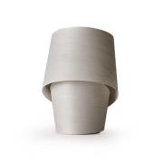 LZF LAMPS LZF bordslampa Tiny, grå, höjd 22 cm, träfanér