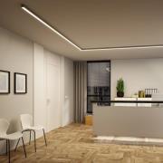 Paulmann LED-ljuslist Linion, krom, 50 cm, 3 000 K