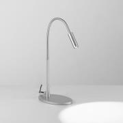 Egger Licht EGG DLS Zooom LED-bordslampa, flexibel arm, platinafärgad