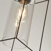 Searchlight Pendellampa Vesperon, transparent, glas, 3 lampor, 75 cm