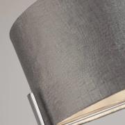 Searchlight Taklampa Kyran, grå, metall, sammet, Ø 40 cm, E27