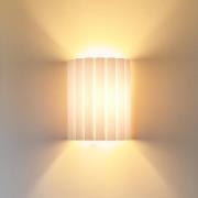 Duolla Vägglampa Aria, vit, mikrofiber, E27