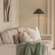 Globen Lighting Golvlampa Cannes, grön, metall, 140 cm