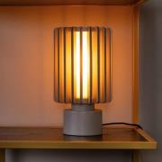 Lucide Bordslampa Lambres, taupe, höjd 27 cm, metall