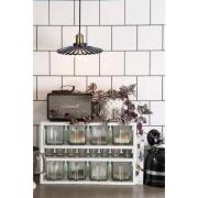 Unknown Globen Lighting pendellampa Cobbler, rökgrå, Ø 25 cm