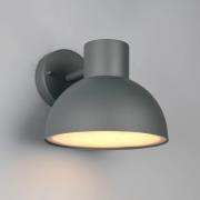 Trio Lighting Utomhusvägglampa ELBE, antracit, Ø 20 cm, metall, IP44