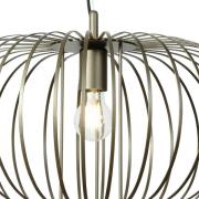 Domiluce Hänglampa Globe, kaffe, Ø 51 cm, metall, 1 lampa, E27