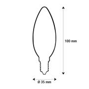 Segula LED Fire Flame Line E14 0,2W ljus Twisted 1800K dekoration