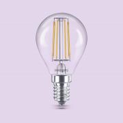 Philips LED-lampa E14 P45 4,3W 470lm 2700K Filament 3-pack