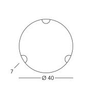 austrolux Kolarz vägglampa Nonna, Ø 40 cm, hjort guldfärgad, glas