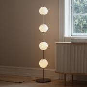 UMAGE LED-golvlampa Audrey, mässingsfärgad Höjd 128 cm 4 lampor