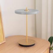 UMAGE LED-batteridriven bordslampa Asteria Move dimgrå/mässing 31 cm