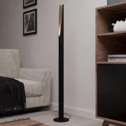 EGLO LED-golvlampa Barbotto i svart/ek