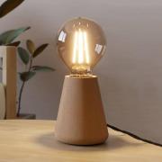 EGLO Asby bordslampa, ljust trä, höjd 10 cm, trä