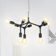 EGLO Hänglampa Bocadella 1 i svart, 9 lampor