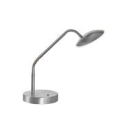 FISCHER & HONSEL LED-bordslampa Tallri, nickel, höjd 60 cm, CCT Touchd...