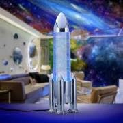 Reality Leuchten LED-bordslampa Apollo, titanfärgad, höjd 33 cm, RGB, ...