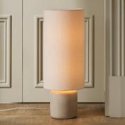 Globen Lighting Golvlampa Florian, vit/beige, höjd 80 cm