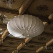 Globen Lighting Taklampa BLADVERK, vit, Ø 70 cm, textil