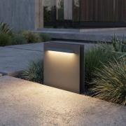 Lucande LED-sockellampa Joril, antracit, CCT, 23 cm, IP65