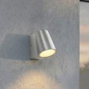 Lindby LED-utomhusvägglampa Illuvia, aluminium, IP54