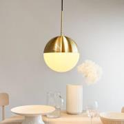 Dyberg Larsen Pendellampa Nova D25, opal/mässing, metall