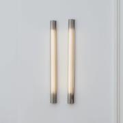 GEJST vägglampa Radent kontakt, stålgrå, H. 70 cm, G13 LED