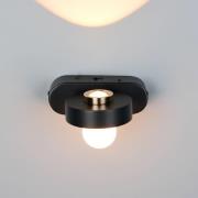 Trio Lighting LED-vägglampa Arpino svart Utfall 15 cm Metall 2 lampor.